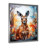 Colorful Kangaroo Popart Spirit - Kangaroo Canvas Wall Art