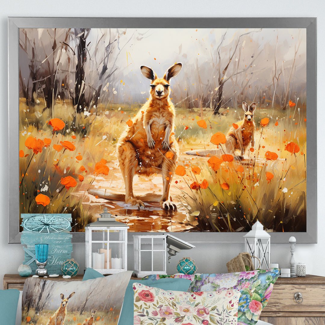 Kangaroo Path In Australia - Kangaroo Wall Art Prints