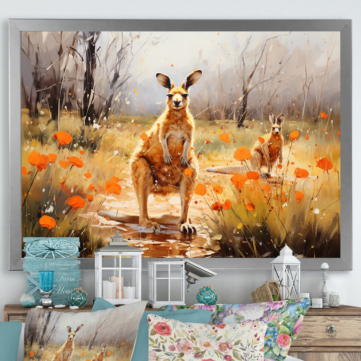 Kangaroo Path In Australia - Kangaroo Wall Art Prints