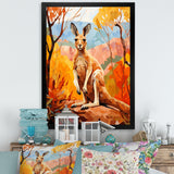 Colorful Kangaroo Kingdom - Kangaroo Bedroom Wall Art