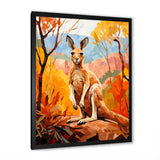 Colorful Kangaroo Kingdom - Kangaroo Bedroom Wall Art