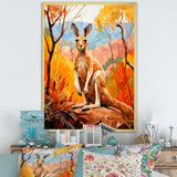 Colorful Kangaroo Kingdom - Kangaroo Bedroom Wall Art