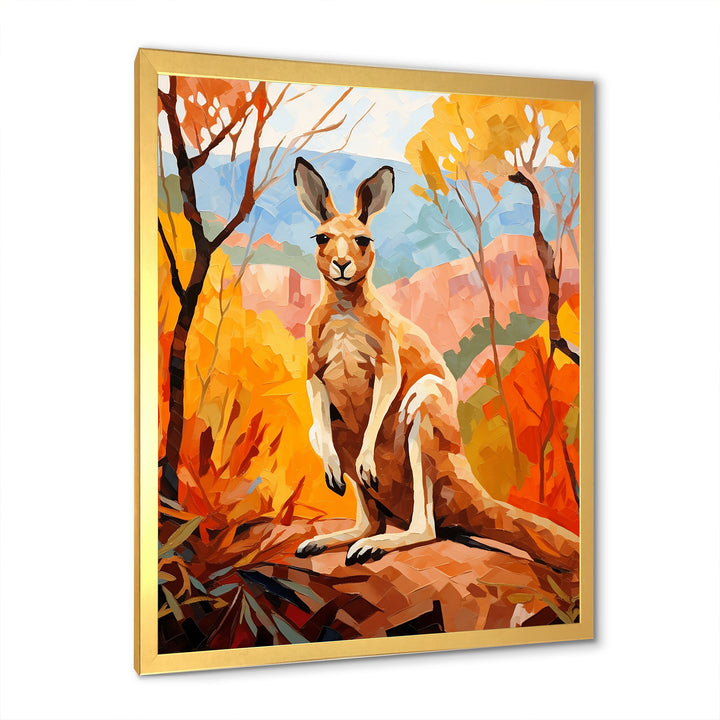Colorful Kangaroo Kingdom - Kangaroo Bedroom Wall Art