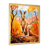 Colorful Kangaroo Kingdom - Kangaroo Bedroom Wall Art