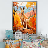 Colorful Kangaroo Kingdom - Kangaroo Bedroom Wall Art