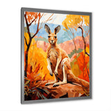 Colorful Kangaroo Kingdom - Kangaroo Bedroom Wall Art