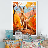 Colorful Kangaroo Kingdom - Kangaroo Bedroom Wall Art