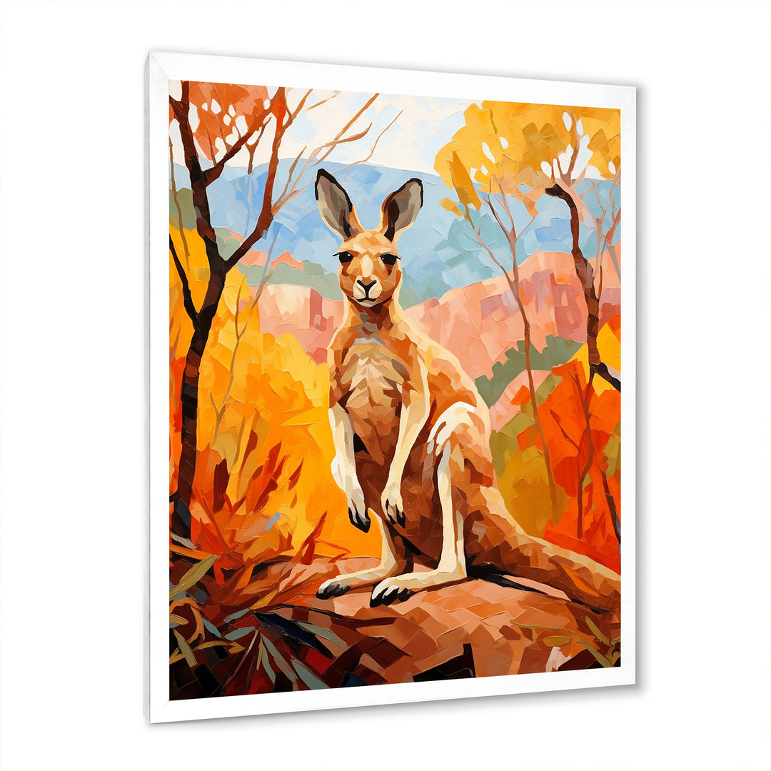 Colorful Kangaroo Kingdom - Kangaroo Bedroom Wall Art