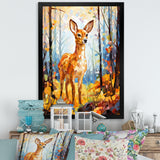 Deer Mosaic Forest Wildlife - Deer Wall Decor
