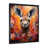 Popart Kangaroo Portrait - Kangaroo Wall Decor