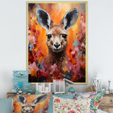 Popart Kangaroo Portrait - Kangaroo Wall Decor