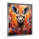 Popart Kangaroo Portrait - Kangaroo Wall Decor