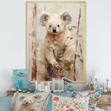 Cuddly Koala Climbing - Koala Wall Art Prints