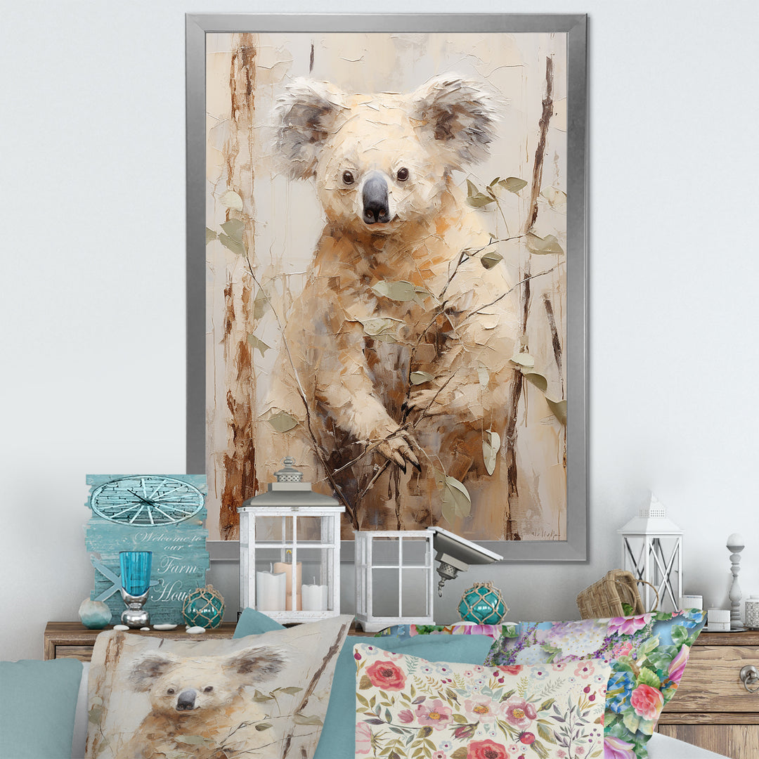 Cuddly Koala Climbing - Koala Wall Art Prints