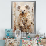 Cuddly Koala Climbing - Koala Wall Art Prints