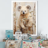 Cuddly Koala Climbing - Koala Wall Art Prints