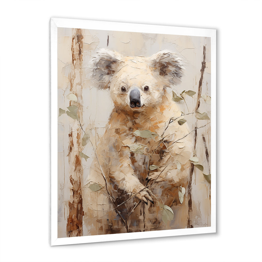 Cuddly Koala Climbing - Koala Wall Art Prints