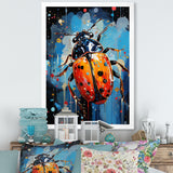 Spotlight On Ladybugs - Blue Ladybug Wall Art