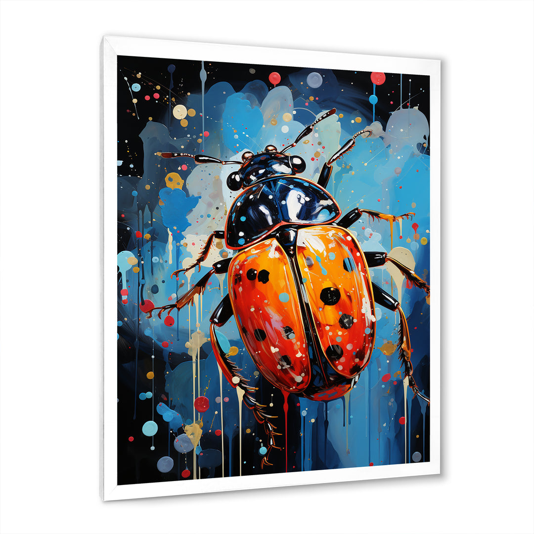 Spotlight On Ladybugs - Blue Ladybug Wall Art