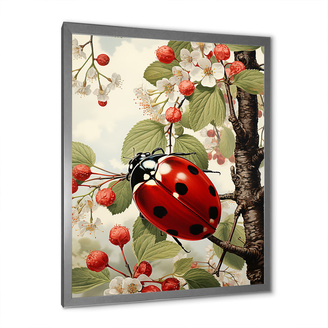 Cherry Lively Ladybug - Ladybug Home Decor Art