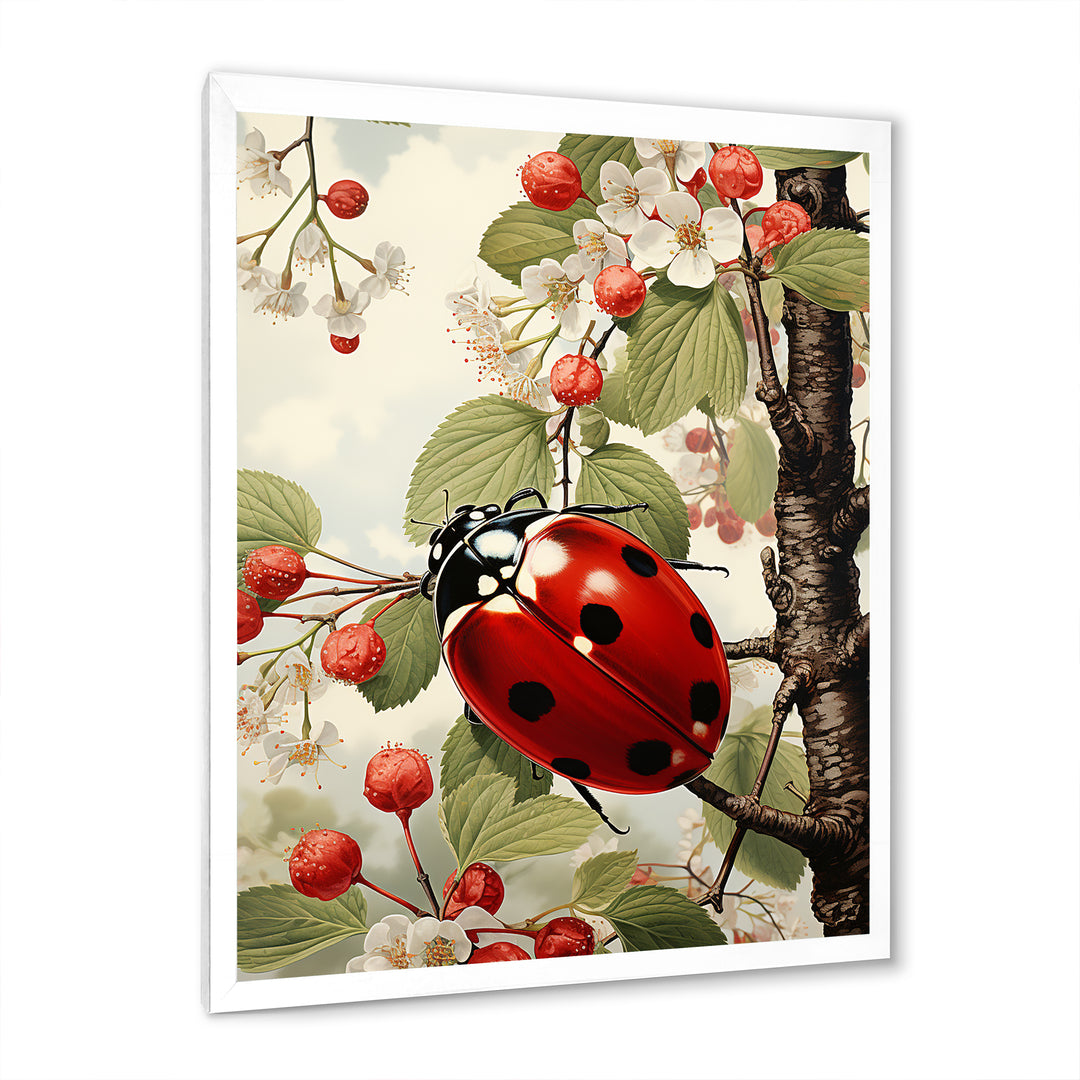 Cherry Lively Ladybug - Ladybug Home Decor Art