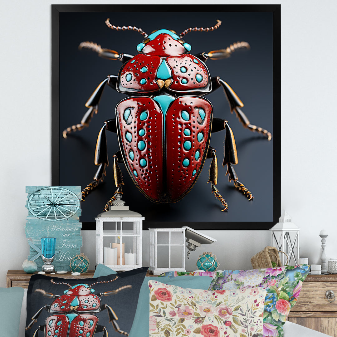 Mysterious Beetle Lullaby - Insects &amp; Bugs Canvas Wall Art