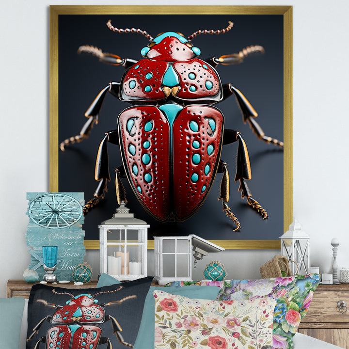 Mysterious Beetle Lullaby - Insects &amp; Bugs Canvas Wall Art