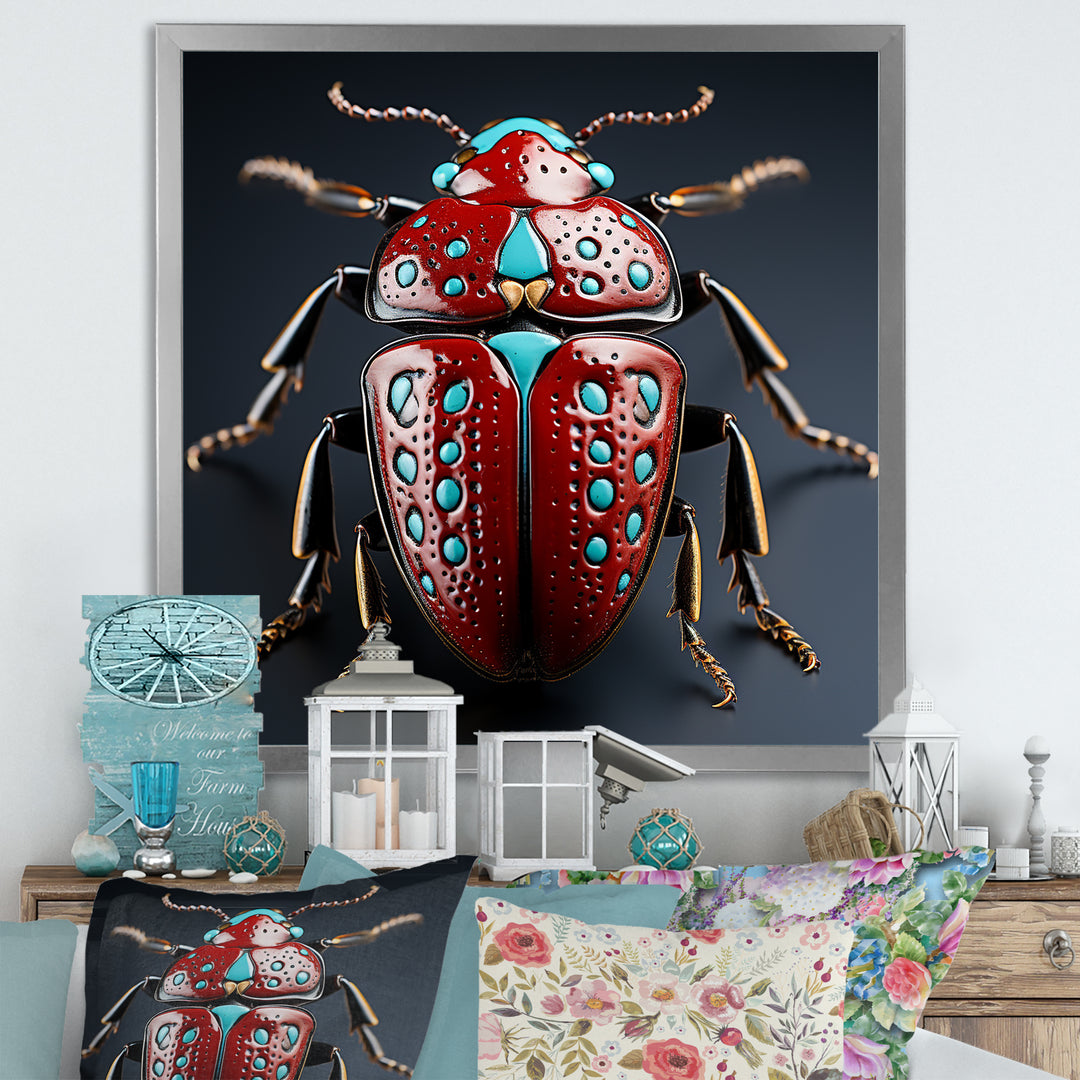 Mysterious Beetle Lullaby - Insects &amp; Bugs Canvas Wall Art
