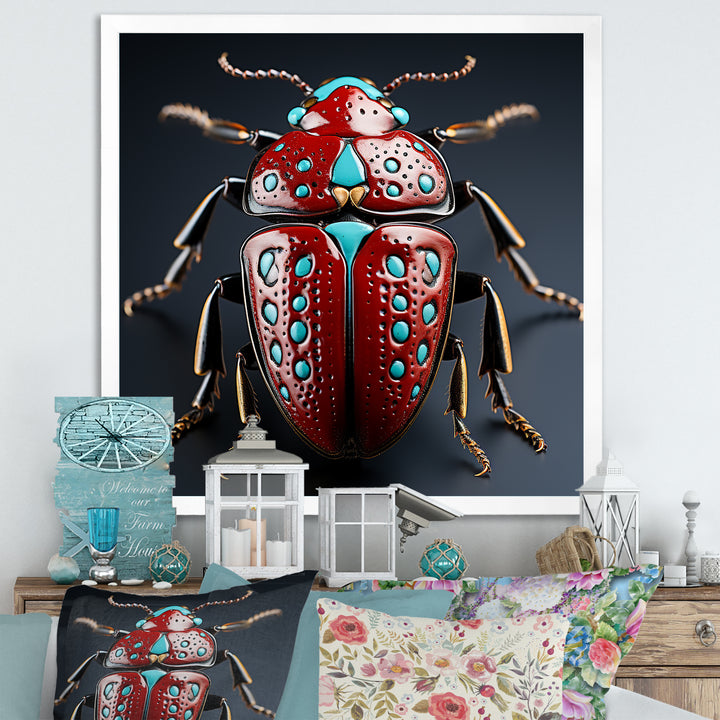 Mysterious Beetle Lullaby - Insects &amp; Bugs Canvas Wall Art