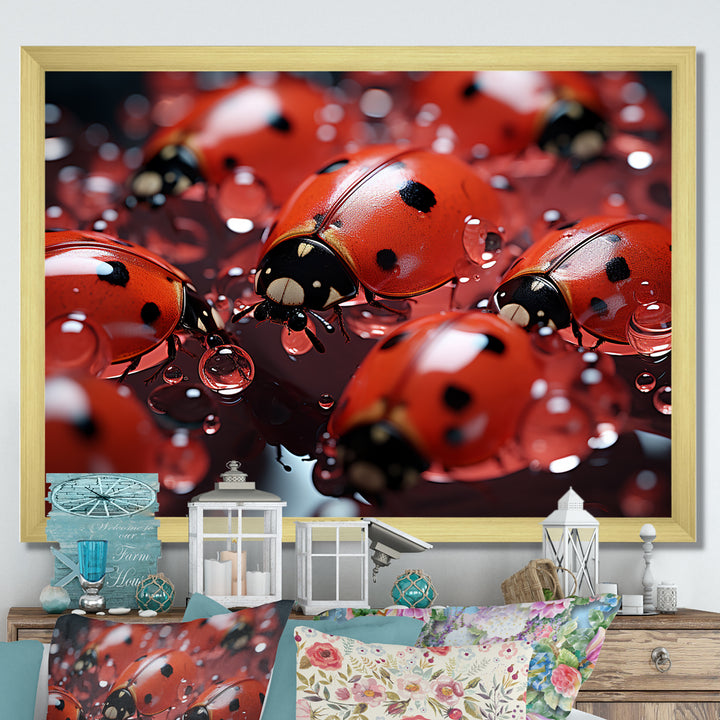 Dreamy Ladybug Reflections - Ladybug Wall Art Prints
