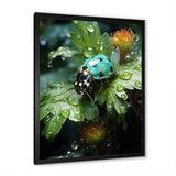 Emerald Ladybug Garden Domain - Green Ladybug Wall Art