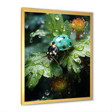 Emerald Ladybug Garden Domain - Green Ladybug Wall Art
