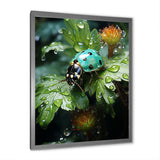 Emerald Ladybug Garden Domain - Green Ladybug Wall Art