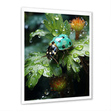 Emerald Ladybug Garden Domain - Green Ladybug Wall Art