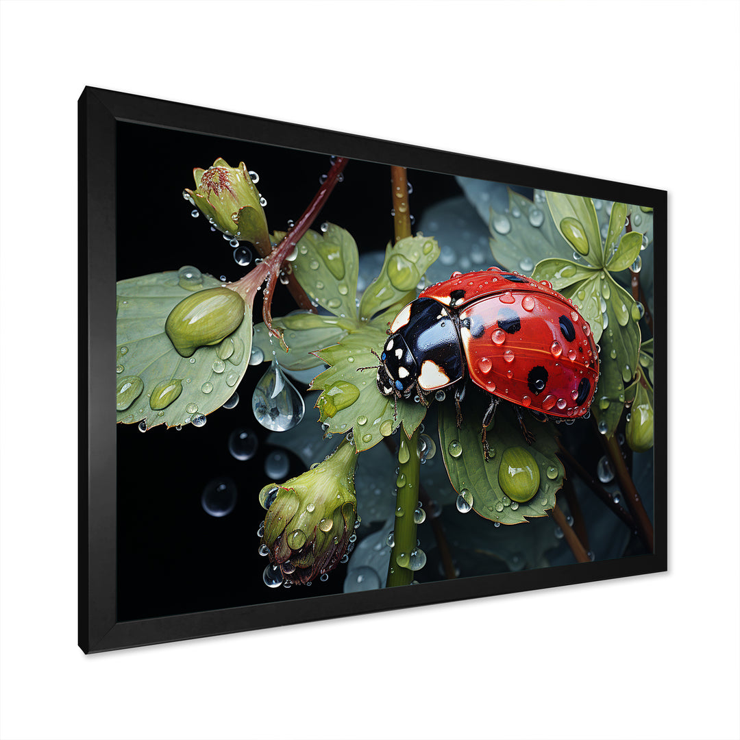 Rainy Ladybugs Lullaby - Ladybug Home Decor Art