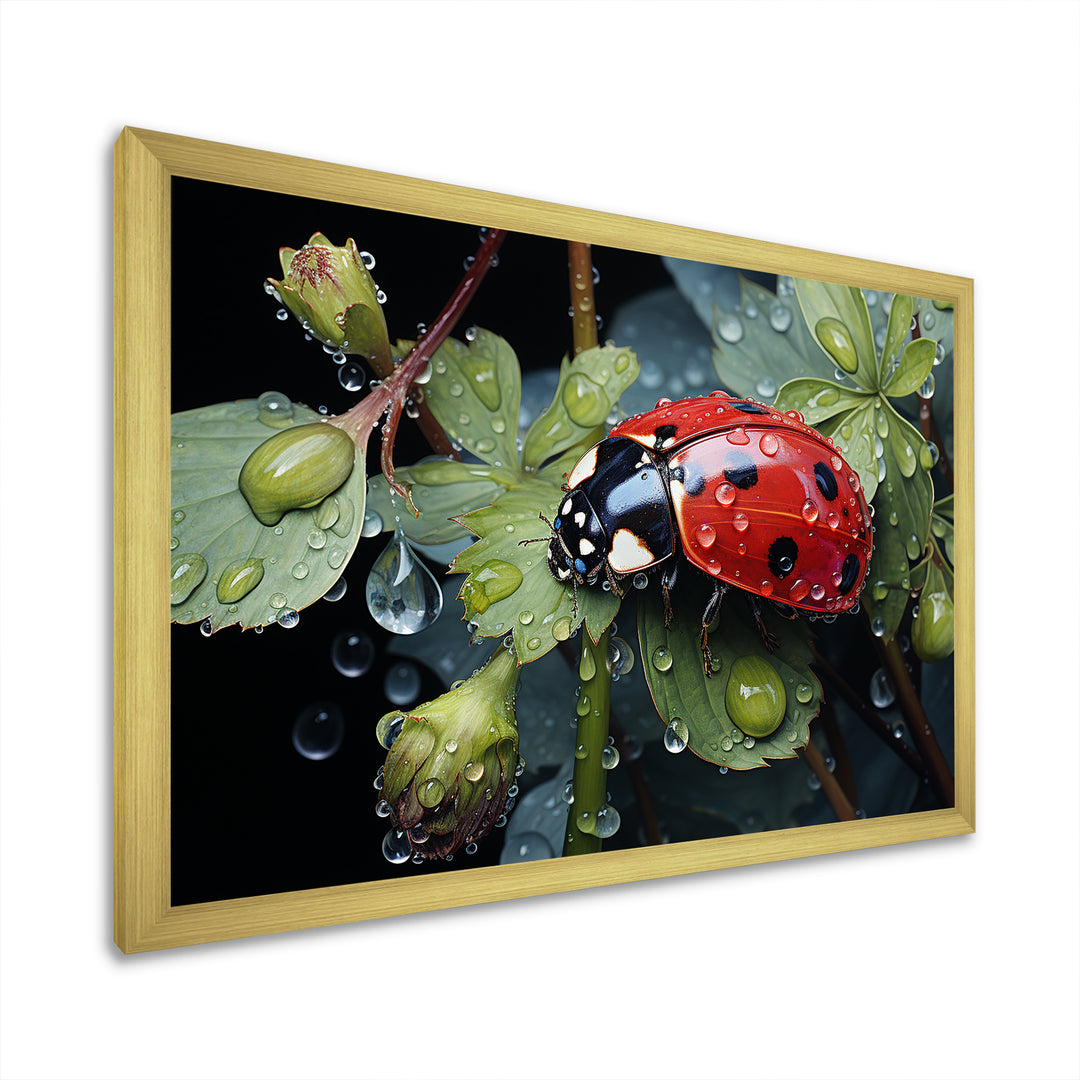Rainy Ladybugs Lullaby - Ladybug Home Decor Art