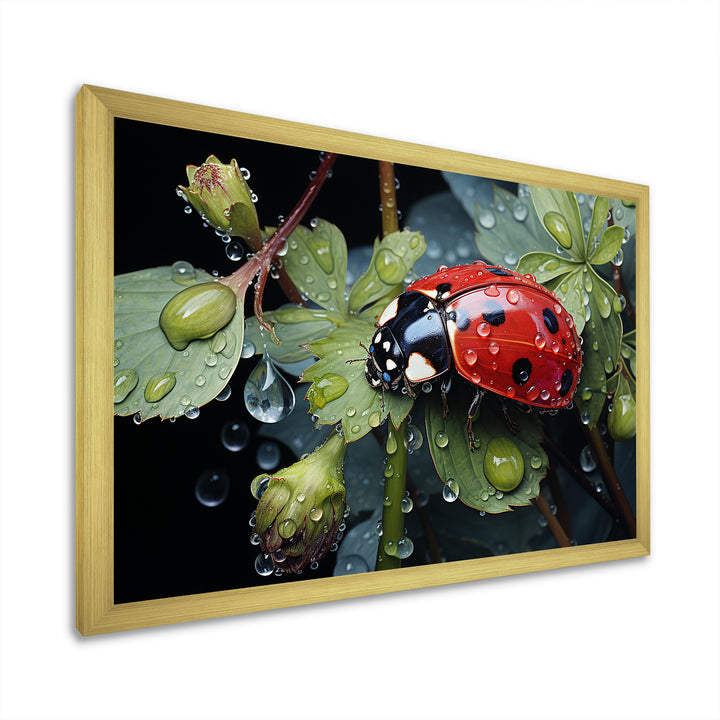 Rainy Ladybugs Lullaby - Ladybug Home Decor Art