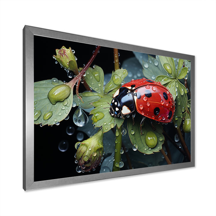 Rainy Ladybugs Lullaby - Ladybug Home Decor Art