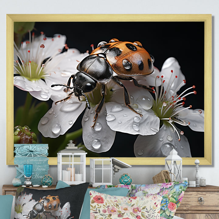 Nature S Mystery Blooming Ladybug - Ladybug Wall Art Prints