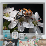 Nature S Mystery Blooming Ladybug - Ladybug Wall Art Prints