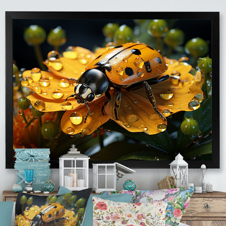 Sunshine Ladybug Travel Splendor - Ladybug Home Decor Art