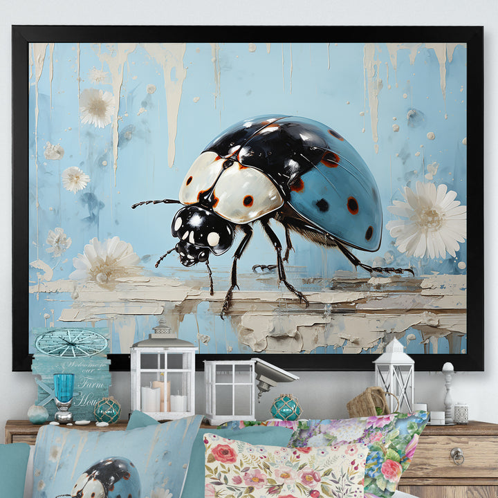 Garden Serenity Ladybug - Ladybug Canvas Wall Art