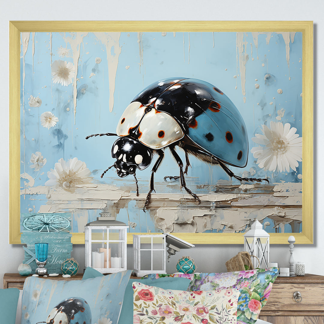 Garden Serenity Ladybug - Ladybug Canvas Wall Art
