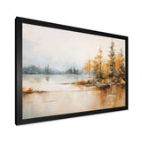 Minimalism Lake Tranquility - Landscapes Canvas Wall Art