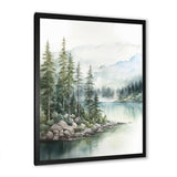 Minimalism Lake Tranquility III - Landscapes Canvas Wall Art