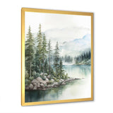 Minimalism Lake Tranquility III - Landscapes Canvas Wall Art