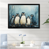 Minimalism Penguins Parade - Penguin Wall Decor