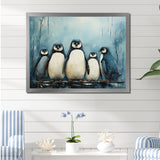 Minimalism Penguins Parade - Penguin Wall Decor