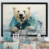 Polar Bears Snowy Portrait - Bear Wall Art Prints