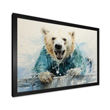Polar Bears Snowy Portrait - Bear Wall Art Prints